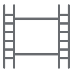 Icono de trazo de cinta de película Diseño PNG