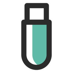 Flash drive colored stroke icon PNG Design