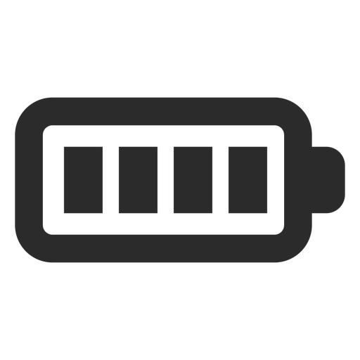 Icono de batería completa Diseño PNG