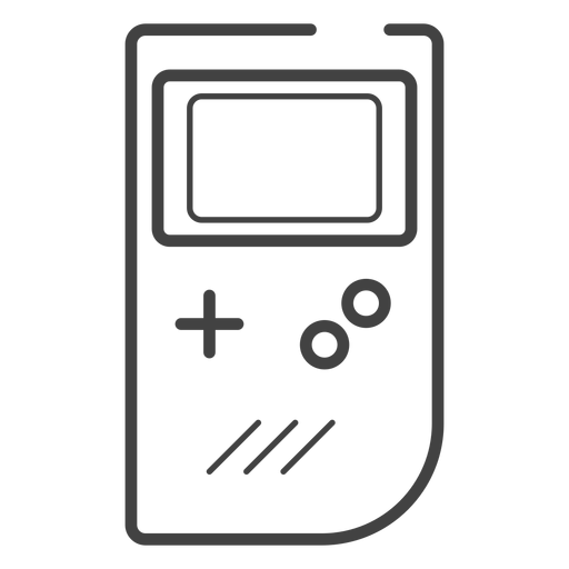 Icono de trazo de consola de Game Boy Diseño PNG