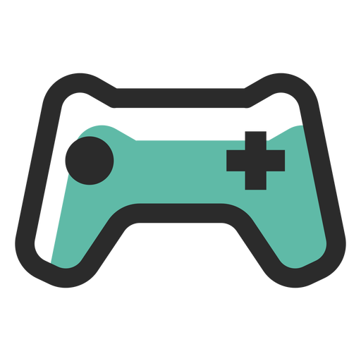 Ícone de traço colorido do gamepad Desenho PNG