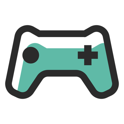 Icono de trazo de color de gamepad