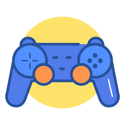 Blue Ninja Gaming With Joystick Logo Icon PNG Transparent