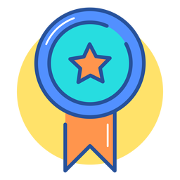 Gaming award ribbon icon PNG Design