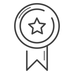 Premio de juego icono de trazo de cinta Diseño PNG