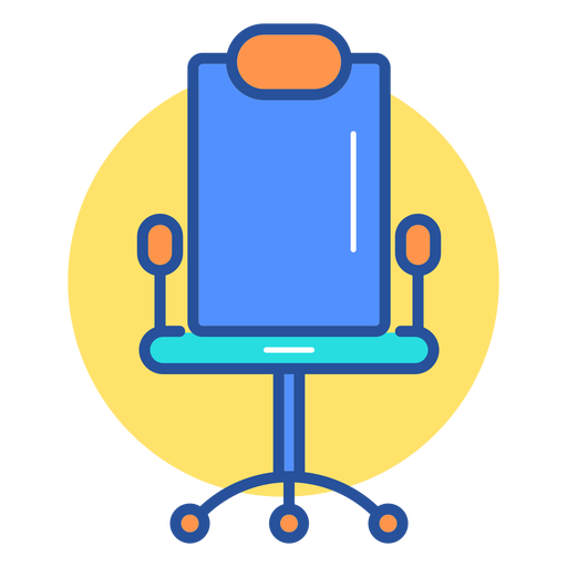 Gaming chair icon PNG Design