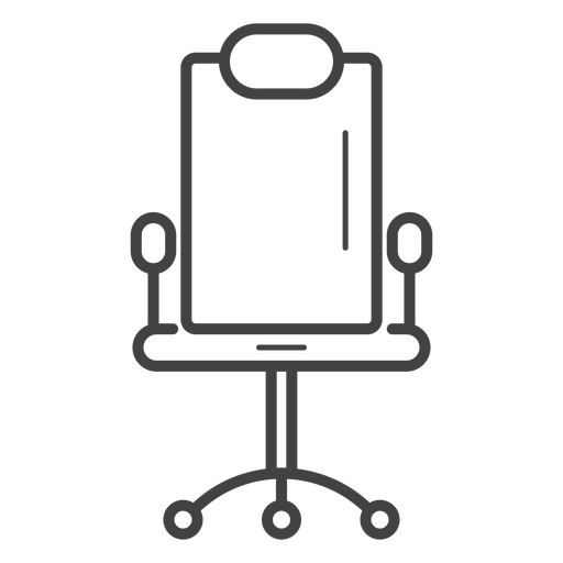 Gaming Stuhl Strich Symbol PNG-Design