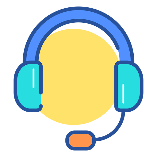 Gaming headset icon PNG Design