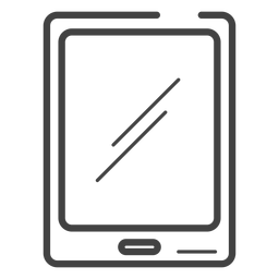 Gaming tablet stroke icon PNG Design