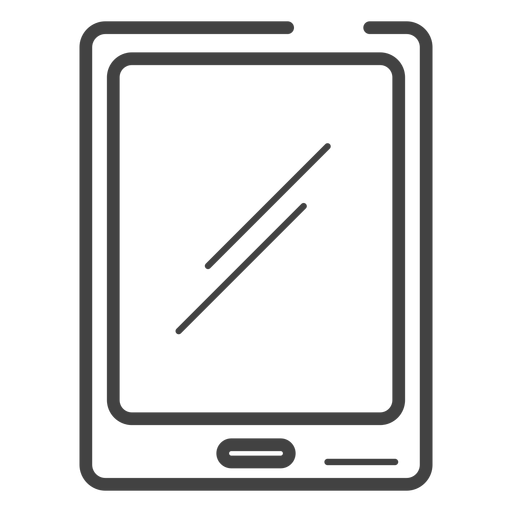 Gaming tablet stroke icon