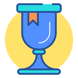 Gaming trophy icon PNG Design