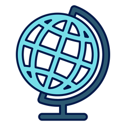 Icono de escuela de globo de geografía Transparent PNG