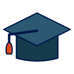 Graduation hat school icon PNG Design