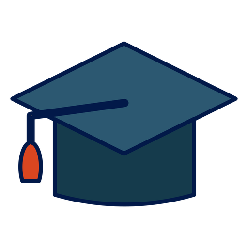 Graduation hat school icon PNG Design