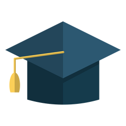 Ilustração de escola de chapéu de formatura Desenho PNG