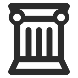 Griechisches Spaltenstrichsymbol PNG-Design
