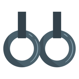 Ícone de anéis fixos de ginástica Desenho PNG