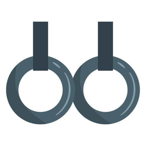 Icono de anillos estables de gimnasia Diseño PNG