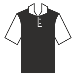 Ícone liso da camiseta polo Henley Desenho PNG