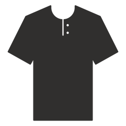 Henley t shirt flat icon PNG Design Transparent PNG