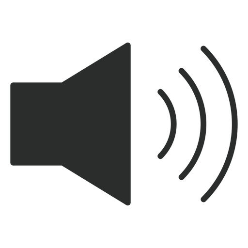 Flaches Symbol mit hoher Lautstärke PNG-Design