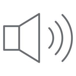 Ícone de curso de alto volume Desenho PNG