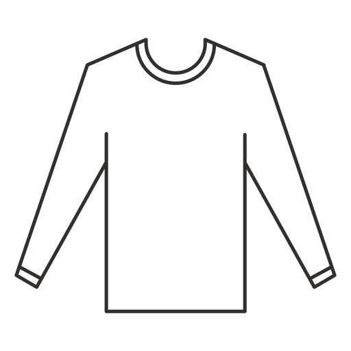 Download Long Sleeve T Shirt Stroke Icon Transparent Png Svg Vector File