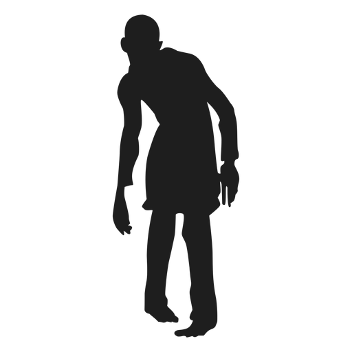 Male zombie silhouette PNG Design