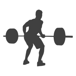 Man bent over row silhouette PNG Design Transparent PNG