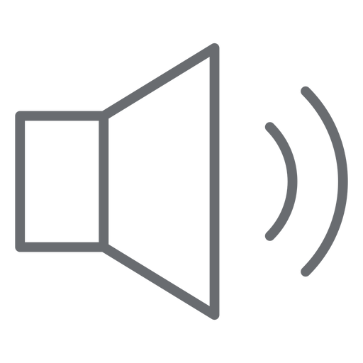 Strichsymbol mit mittlerer Lautstärke PNG-Design