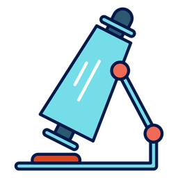 Ícone da escola de microscópio Desenho PNG