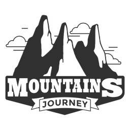 Logotipo de viagem de montanhas Logotipo de viagem de montanhas