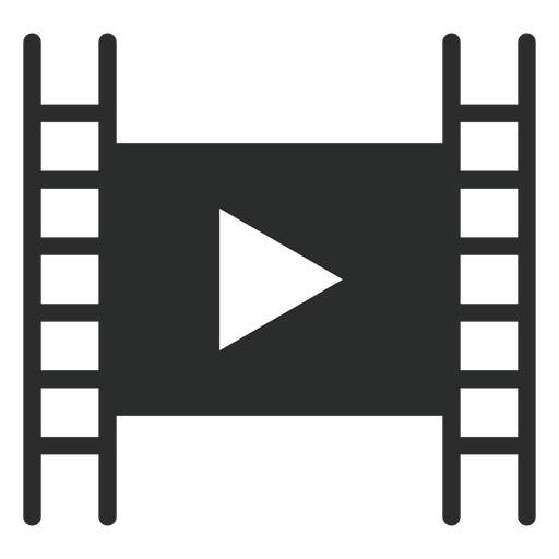 Movie player play flat icon