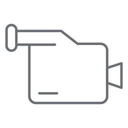 Multimedia camcorder stroke icon PNG Design