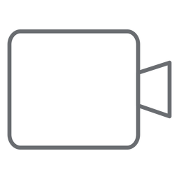 Multimedia camera stroke icon PNG Design