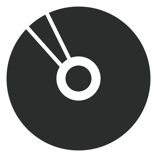 Multimedia compact disk flat icon