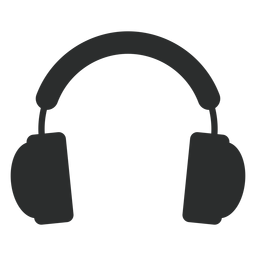 Ícone plana de fones de ouvido multimídia Ícone plana de fones de ouvido multimídia