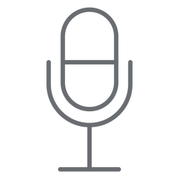 Ícone de curso de microfone multimídia Desenho PNG