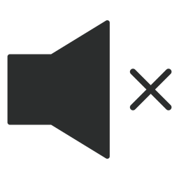 No sound flat icon PNG Design