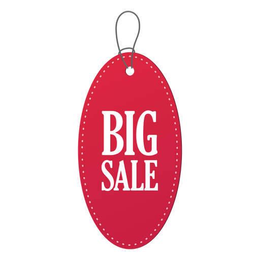 Oval sale price tag PNG Design