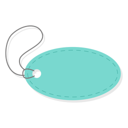 Etiqueta de preço oval simples Desenho PNG