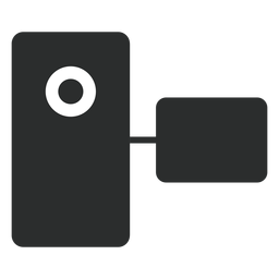 Icono plano de videocámara de bolsillo Transparent PNG