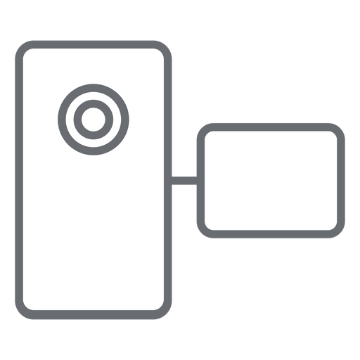 Pocket Camcorder Strichsymbol PNG-Design