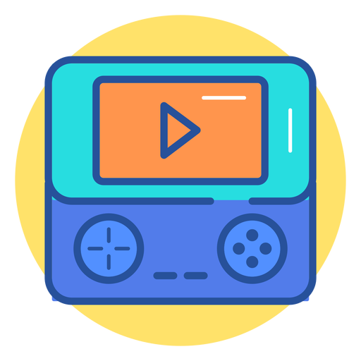 Portable game console icon PNG Design