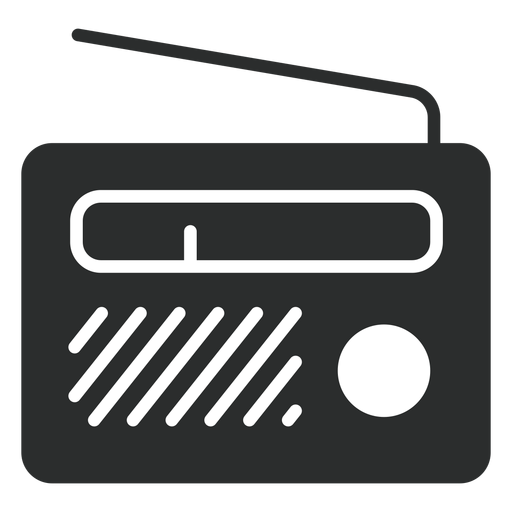 Portable radio flat icon PNG Design