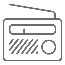 Ícone de curso de rádio portátil Desenho PNG