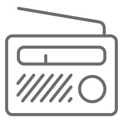 Portable radio stroke icon PNG Design