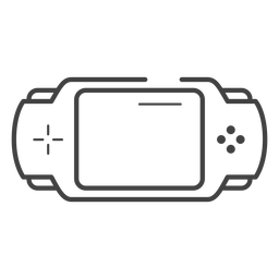 Pxp Spielkonsole Strichsymbol PNG-Design