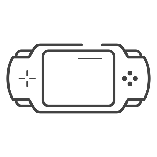 Icono de trazo de consola de juegos Pxp Diseño PNG
