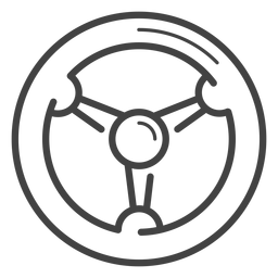 Racing wheel stroke icon PNG Design